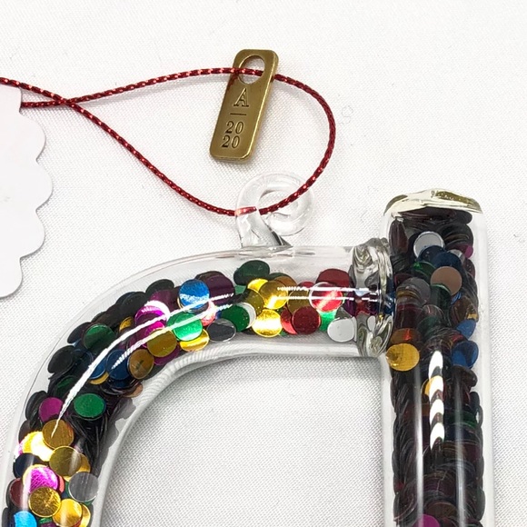 Anthropologie Glitz Glass Monogram Ornament - Picture 3 of 3